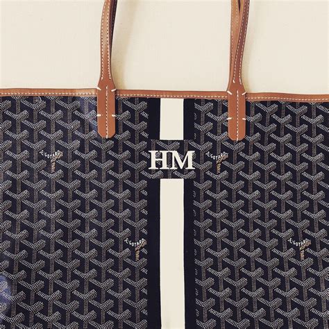 goyard personalization ideas|cost of personalized goyard tote.